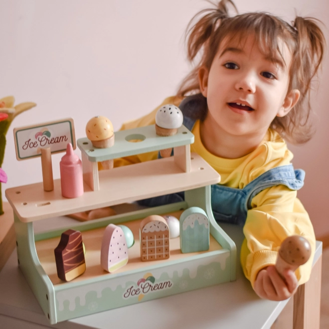 houten ijskraam Woopie Green, speelset