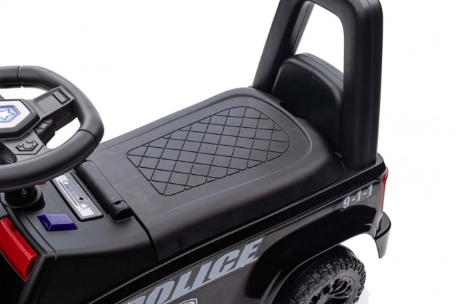 Kinderloopfiets Politie zwart
