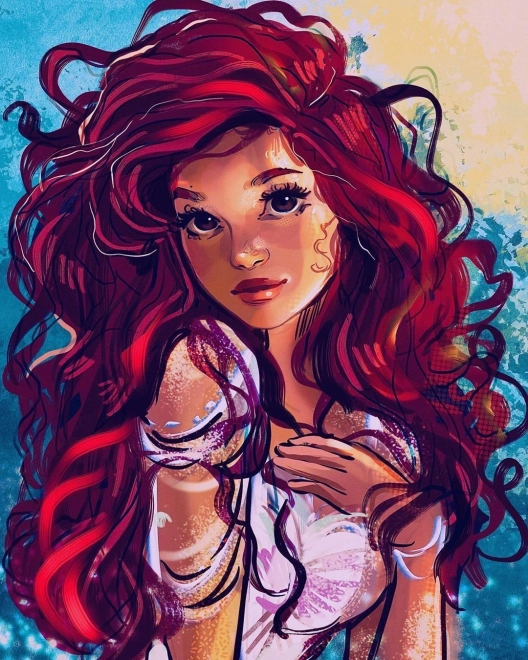 Norimpex diamond painting girl with brown eyes 30x40cm