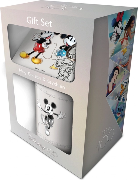 Coffret cadeau Disney 100 Heritage Sketch – mug, sous-verre et porte-clés