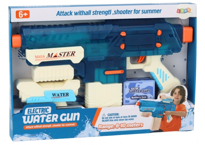 Waterpistool M416 op accu, 500 ml, bereik 8-10 m