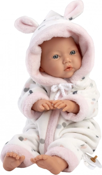 Realistische babypop LITTLE BABY met zacht stoffen lichaam 32 cm
