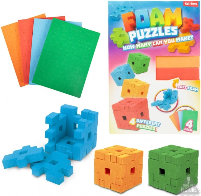 Kit de construction Cubes en mousse 3D en boîte