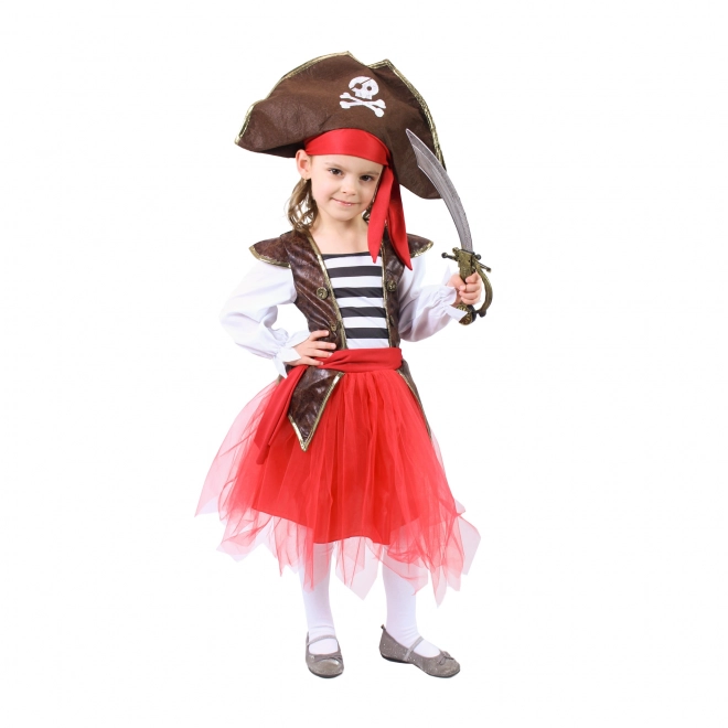 Kinderkostuum piratenmeisje (S) e-verpakking