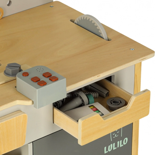 Lulilo Fikso houten workshop set kleine doe-het-zelver met gereedschap