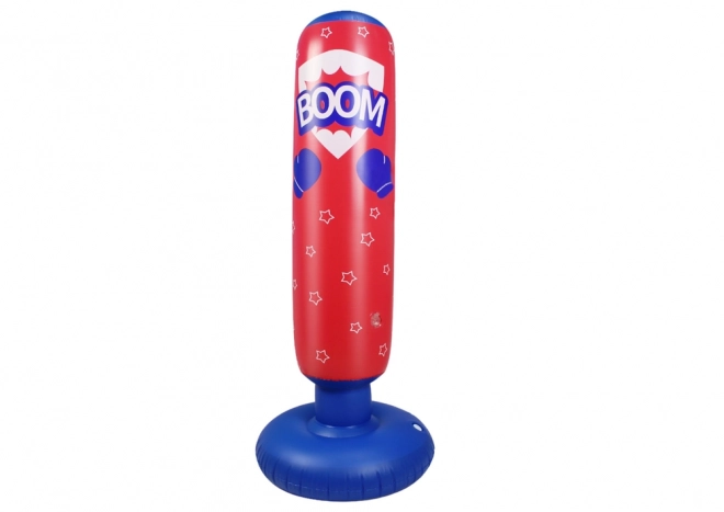 Opblaasbare boksbal rood-blauw 125 cm