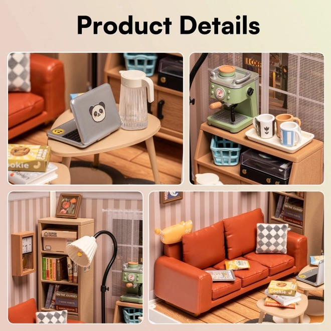 RoboTime miniature de maison salon confortable