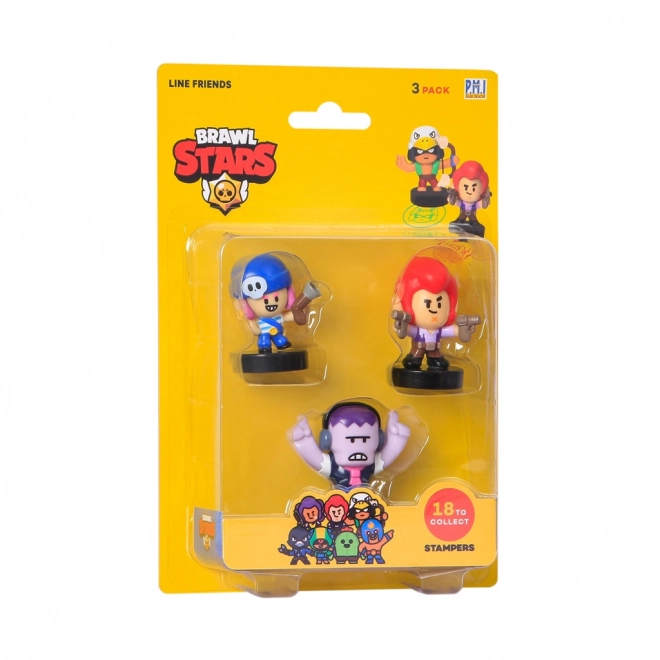 Brawl Stars 3er-Pack Figuren mit Stempeln