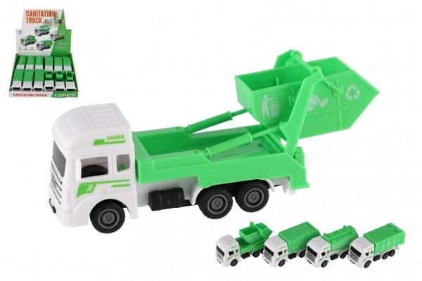 Stadsdiensten plastic autootje 12 cm met terugtrekfunctie
