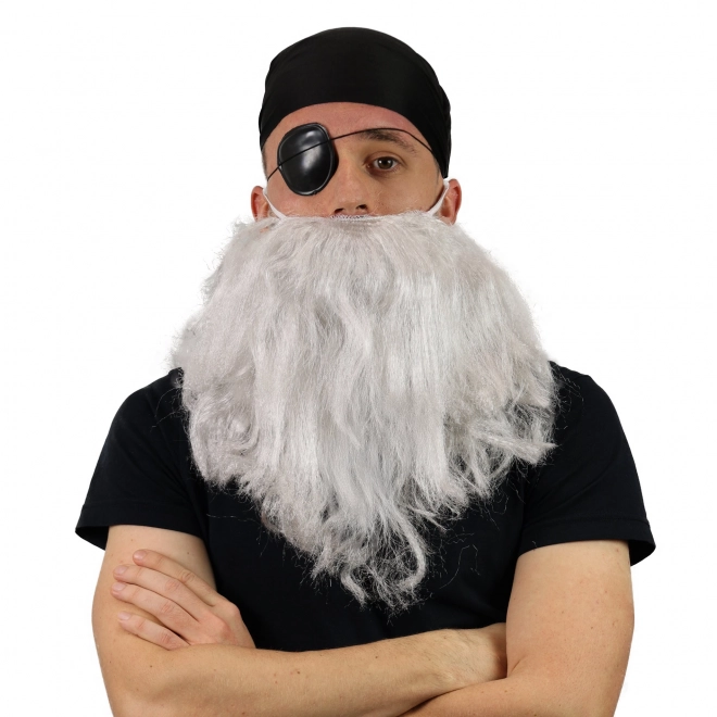 Piratenbaard met hoofddoek en ooglapje