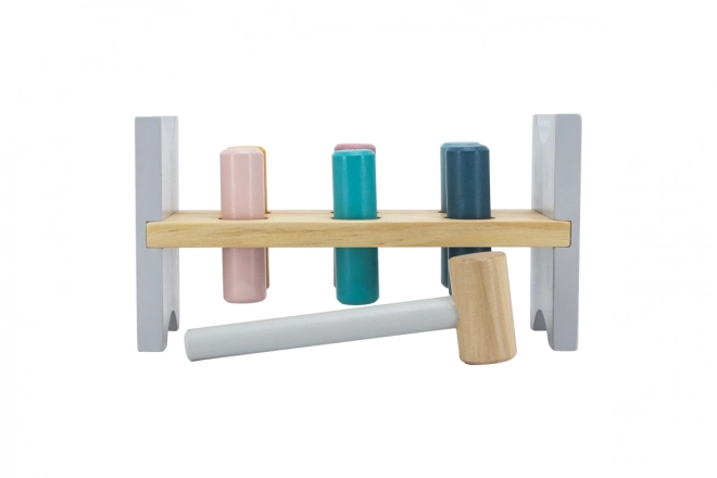 VIGA PolarB Holzbank mit Hammer – Montessori-Spielzeug