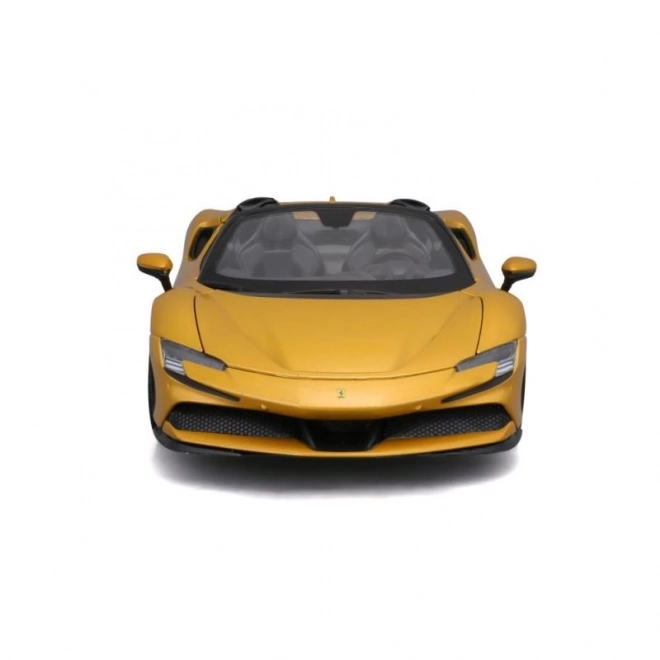 Bburago Ferrari SF90 Spider 1:18 - Geel