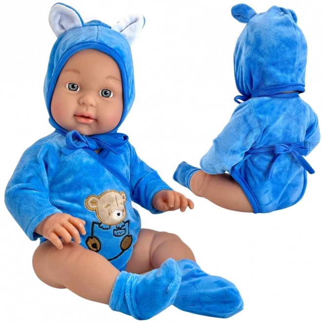 Woopie koninklijke babypop in teddyberenoutfit 46 cm