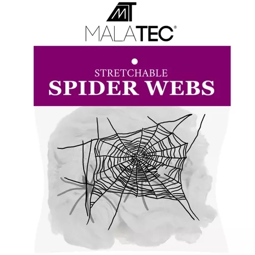 Halloween kunstmatige spinnenweb met spinnen