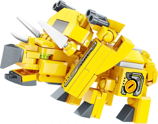 Qman Horned Dinosaur – Transformable Building Set