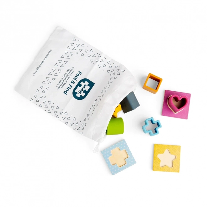 Bigjigs Toys Hmatej en Vind Montessori spel