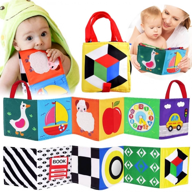 Faltbares Sinnesbuch für Babys