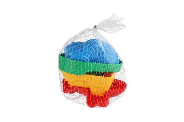 Vormpjes Tulbandjes voor zand 4st plastic vervoersmiddelen in netje 12m+