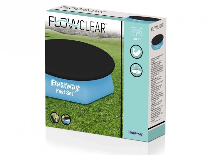 Zwembadafdekking met kraag Bestway