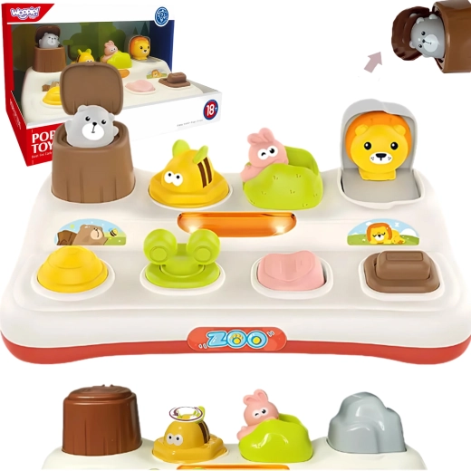 Children's Educational Toy Woopie - ZOO Animals Pop Up