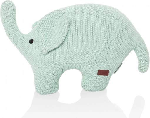 Knitted Toy Elephant, Mint