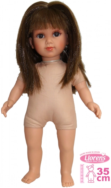 Llorens 535S SARA - realistische pop met zacht stoffen lichaam - 35 cm