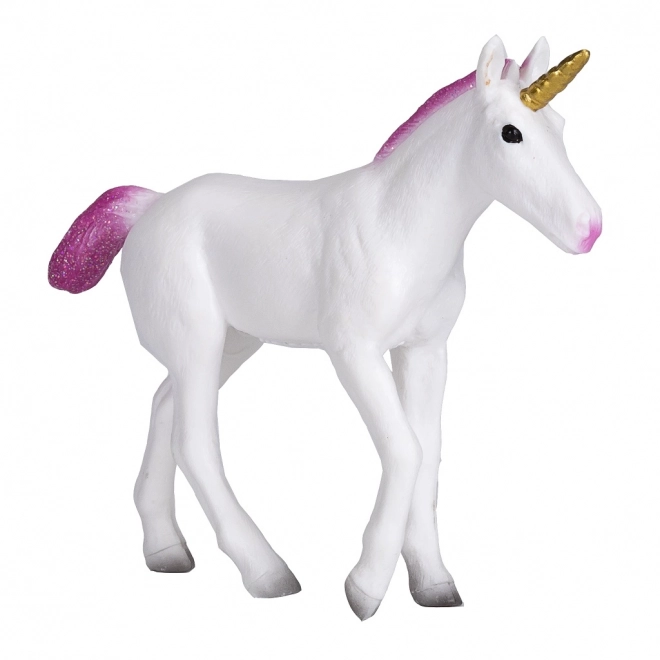 Plastic figuurtje Eenhoorn met roze manen