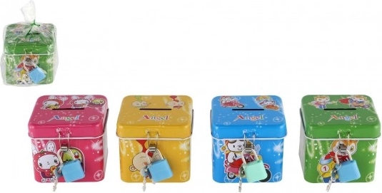 Children's Tin Cash Box with Lock