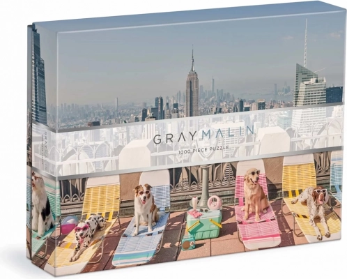 Puzzle Gray Malin Dogs in New York 1000 pieces