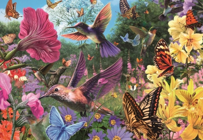 Puzzle World of Hummingbirds and Butterflies 200 pieces