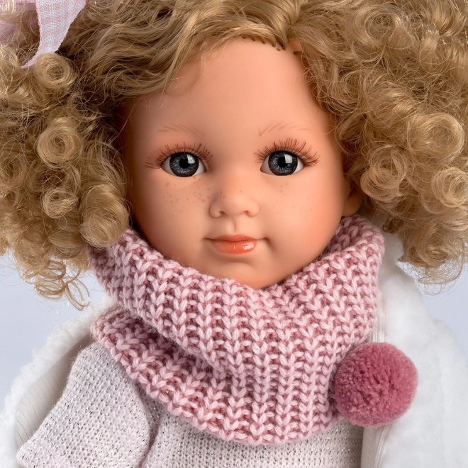 Llorens 53542 ELENA - realistische pop met zacht stoffen lichaam - 35 cm