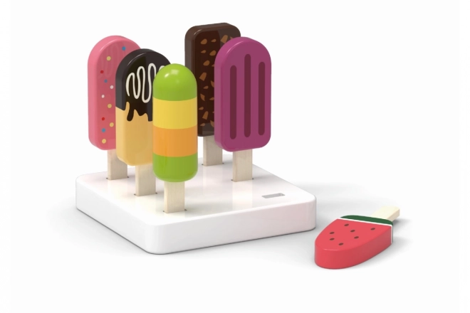 Viga Wooden Ice Cream Set with Holder