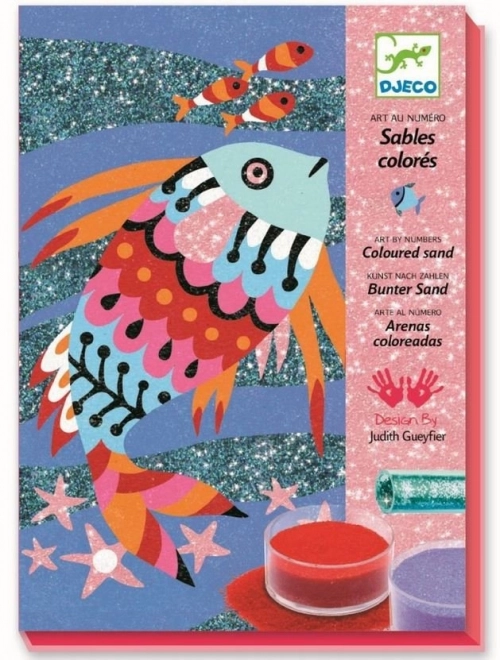 Pictures from Sand and Glitter: Rainbow Fish