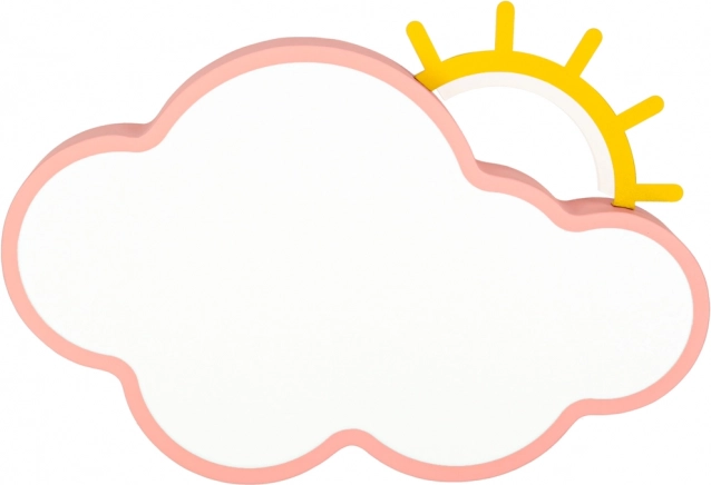 Pink Cloud LED Lamp with Remote Control