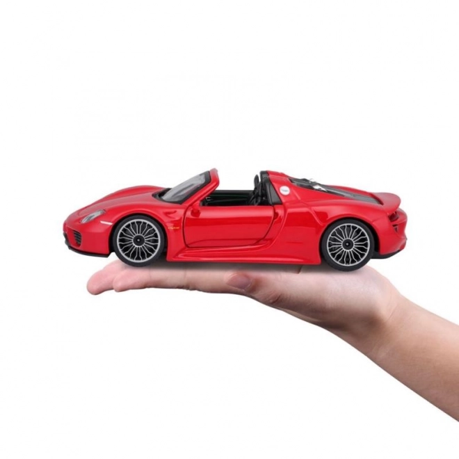 Modèle Bburago Porsche 918 Spyder rouge 1:24