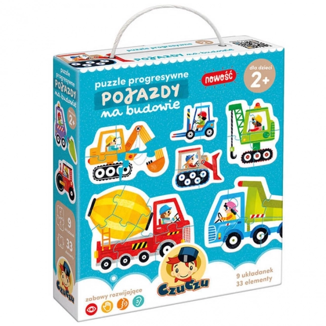 CzuCzu progressieve puzzel voertuigen op de bouwplaats