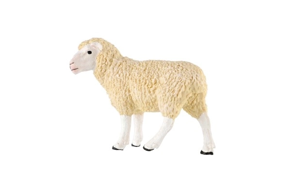 Kunststof figuurtje huiselijke schaap 8cm