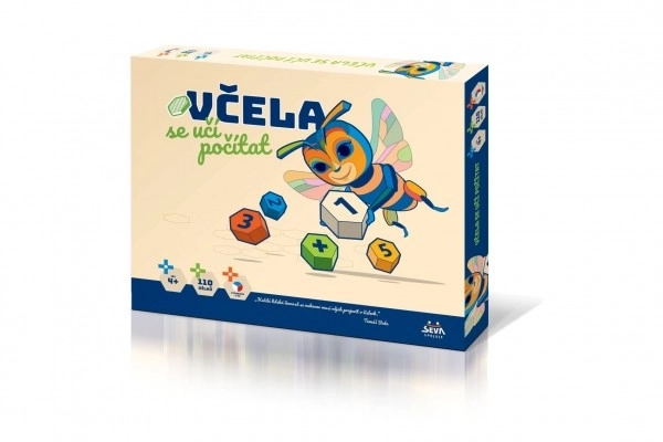 Bij leert mozaïek met tellen