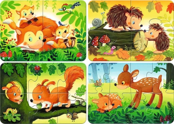 Mijn eerste puzzel bosdieren 4v1