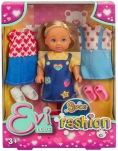 Pop Evička met verwisselbare outfits