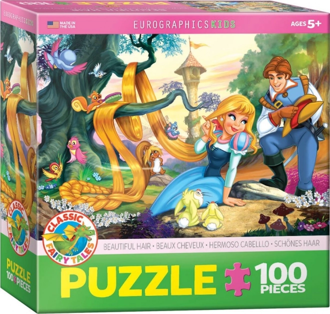 Eurographics puzzel Prinses met prachtige haren 100 stukken
