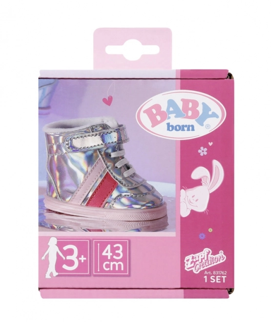 BABY born Holographic Sports Shoes for Dolls 43 cm
