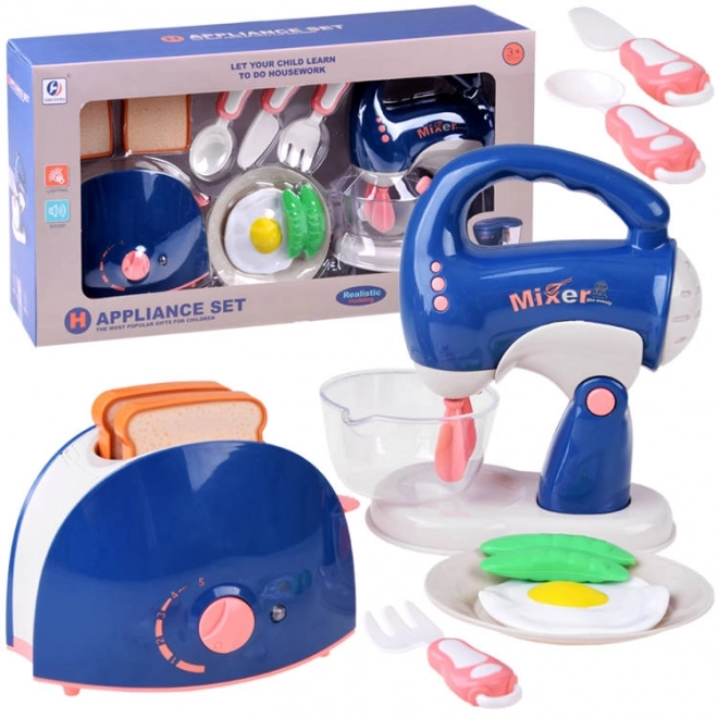 Küchenset für Kinder mit Mixer und Toaster
