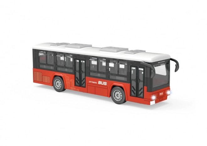 Bus mit Effekten rot