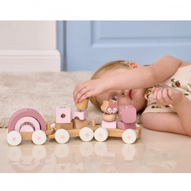 Viga Puzzle Train Set with Blocks