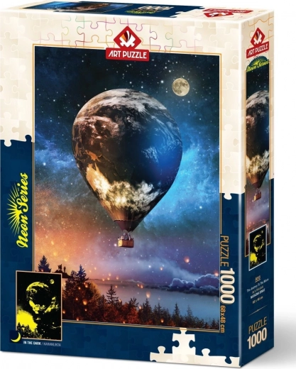 Lichtgevend puzzel De Reis naar de Maan 1000 stukjes