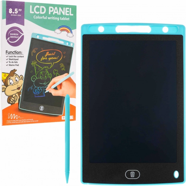 Elektronische schrijf- en tekentablet 8,5″ voor kinderen en volwassenen – Blauw