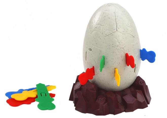 Spel van opspringende dinosauriër ei