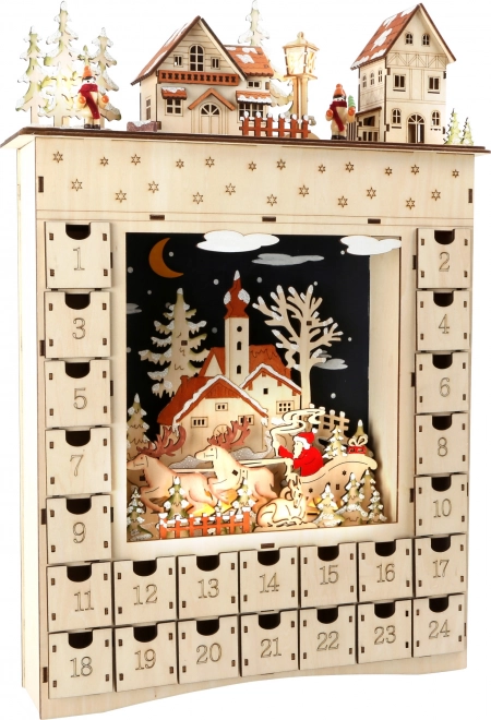 Small Foot wooden advent calendar Winter Dream with LED lighting