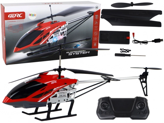 Hélicoptère télécommandé 70 cm rouge